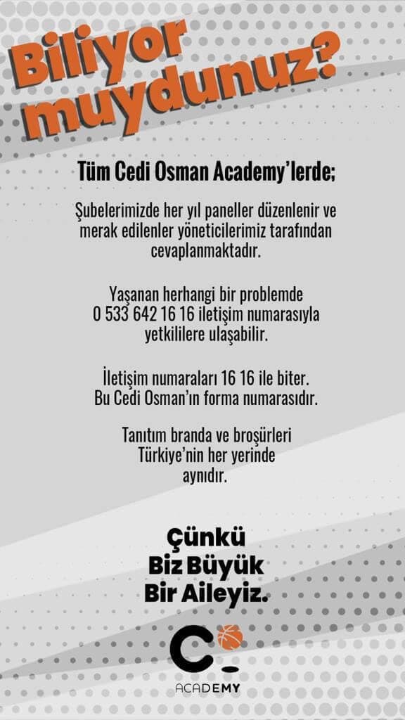 Cedi Osman Academy Keçiören